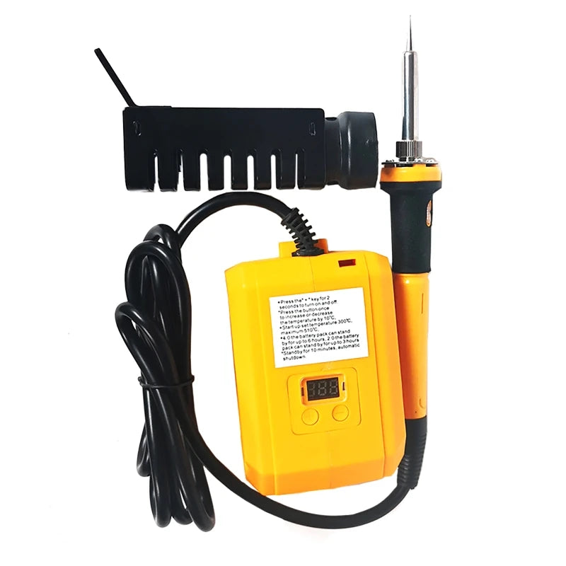 60W Cordless Soldering Iron | 20V Battery | 300–500°C Adjustable Cordless Soldering Iron Vue
