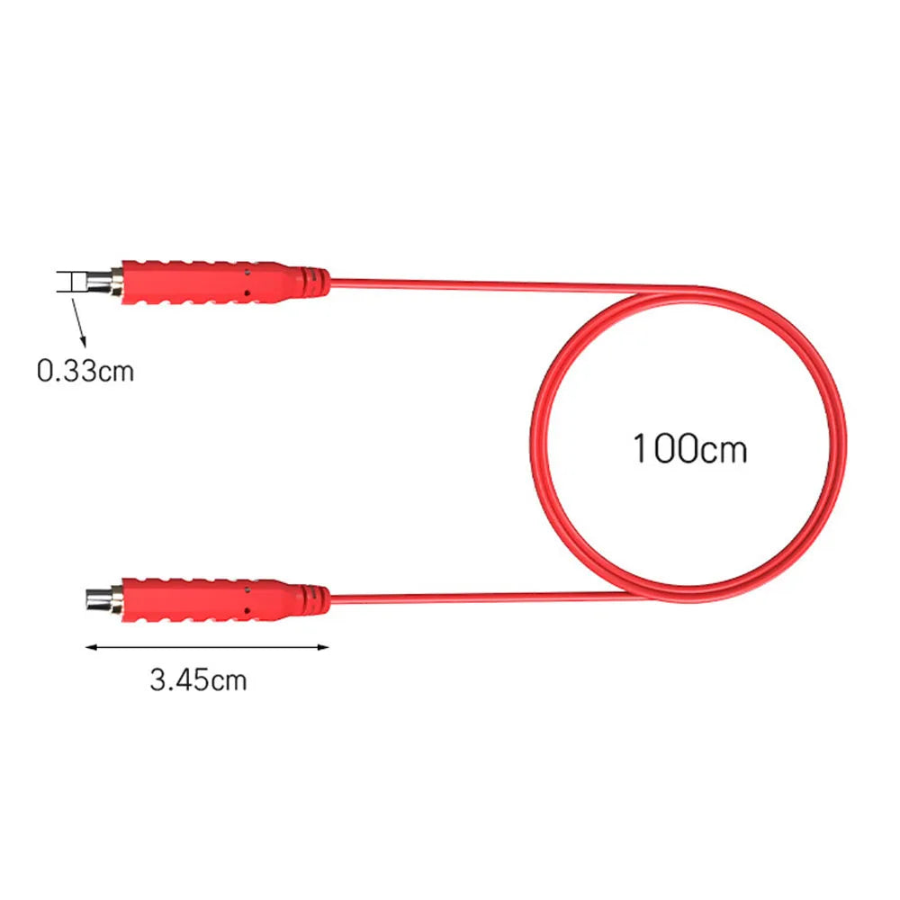 6PCS Magnetic Test Leads AC30V 5A 20AWG Professional Low Voltage Magnetic Jumper Silicone Flexible Jumper Leads for Testing Vue