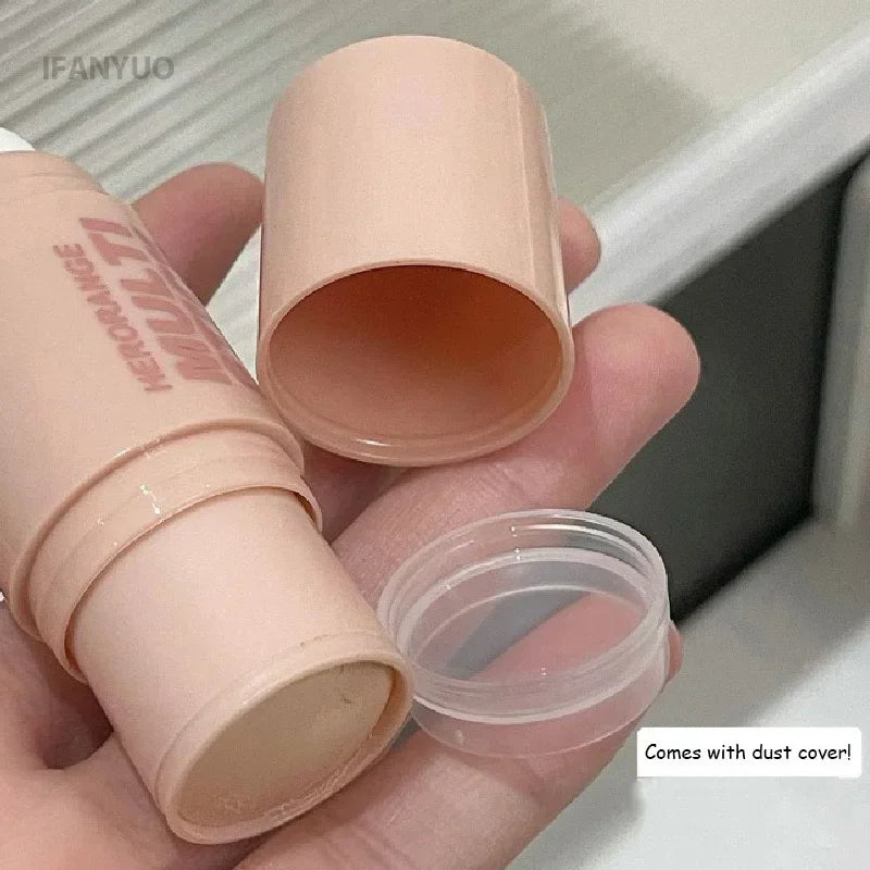 Double Head Contour Stick Bronzer with Brush Face Nose Shadow Cream Highlight Pen Waterproof Lasting Contouring Makeup Cosmetics Vue