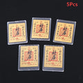 5Pcs Chinese Lucky Fake Gold Foil Card Feng Shui Wealth Luck Card For Wallet Phone Stickers Decor Lucky Gifts For Friends Family Vue A4