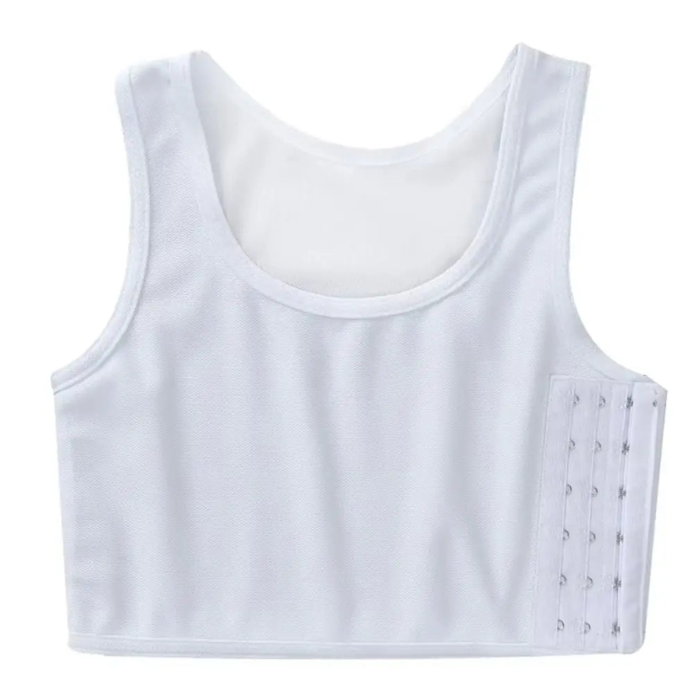 Reinforced Flat Vest Breast Tank Tops Trans Lesbian Corset Chest