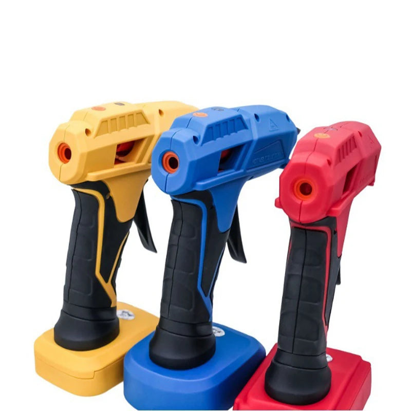 40W/100W Cordless Hot Glue Gun Set Compatible with For Makita/DeWalt/Milwaukee 20V Lithium Batteries with 7mm/11mm Glue Sticks Vue