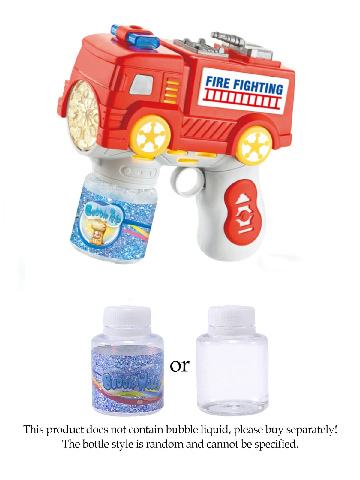 Electric Bubble Machine, One-Click with Lights, Outdoor Handle Bubble Gun Toy for Kids (batteries and bubble liquid not i Vue 333-32