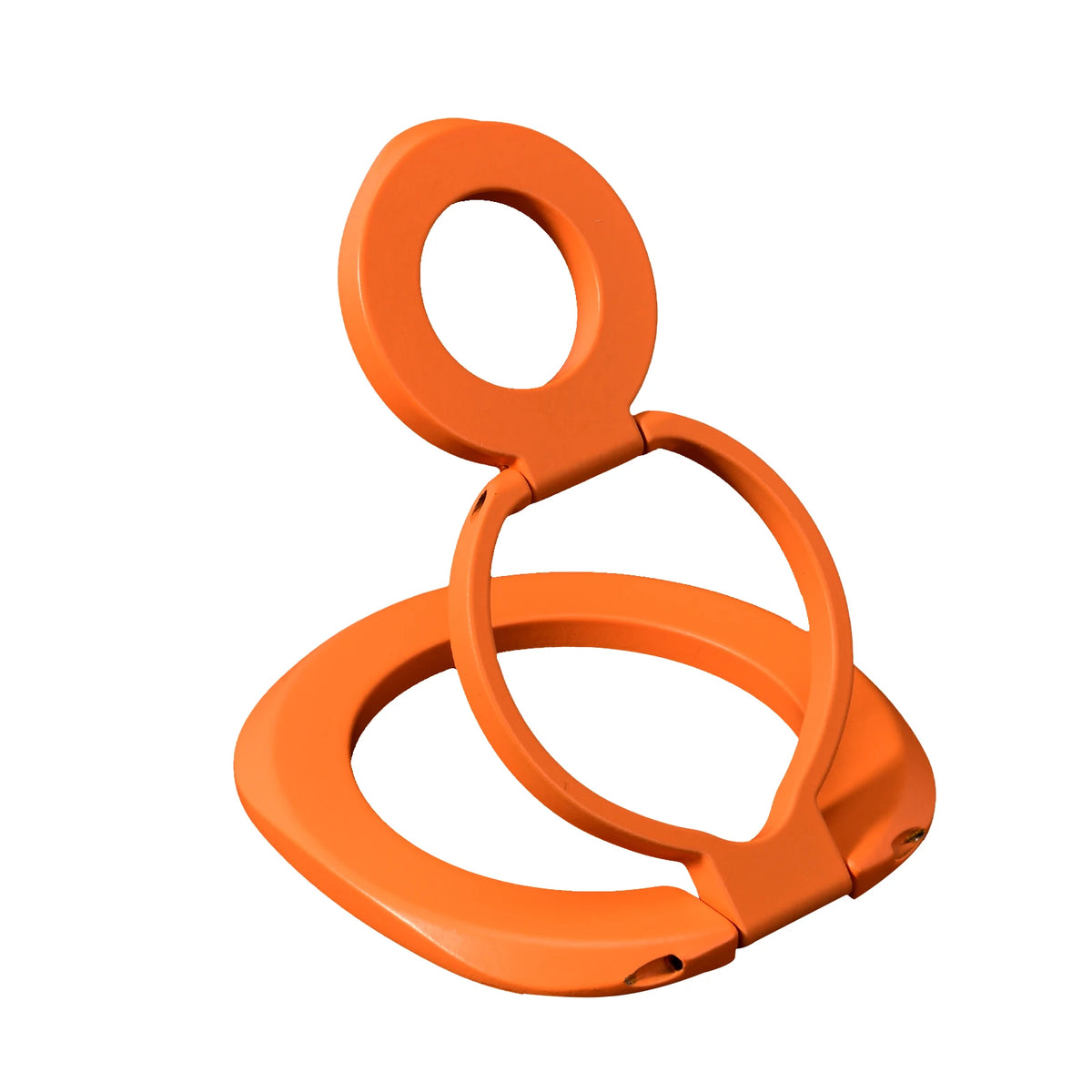 For MagSafe Double Sided Magnetic Phone Ring Holder Portable Folding Cellphones Stand Phone Accessories Support Bracket Grip Vue Type 2 Orange