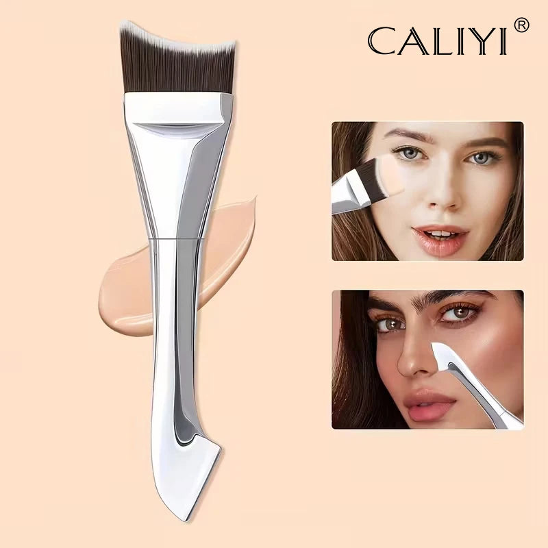 Ultra-Thin Foundation Brush Lightweight Flat Contour Brush for Seamless Blending of Cream and Liquid Makeup Professional Tools Vue