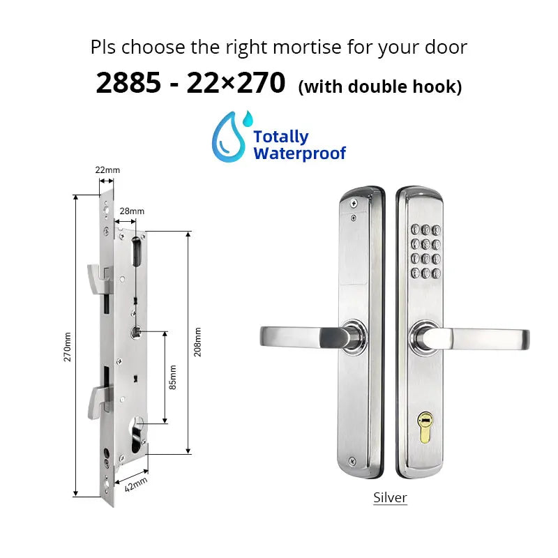 Mechanical combination Coded Lock Fire and Waterproof Digital Lock Password and Silding Lock Push button For garden Vue JXS 2885hook China Mainland