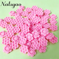 100PCS False eyelash tool accessories eyelash flower cup mini cute flower cup plastic portable eyelash powder flower cup wreath Vue A0032-100pcs