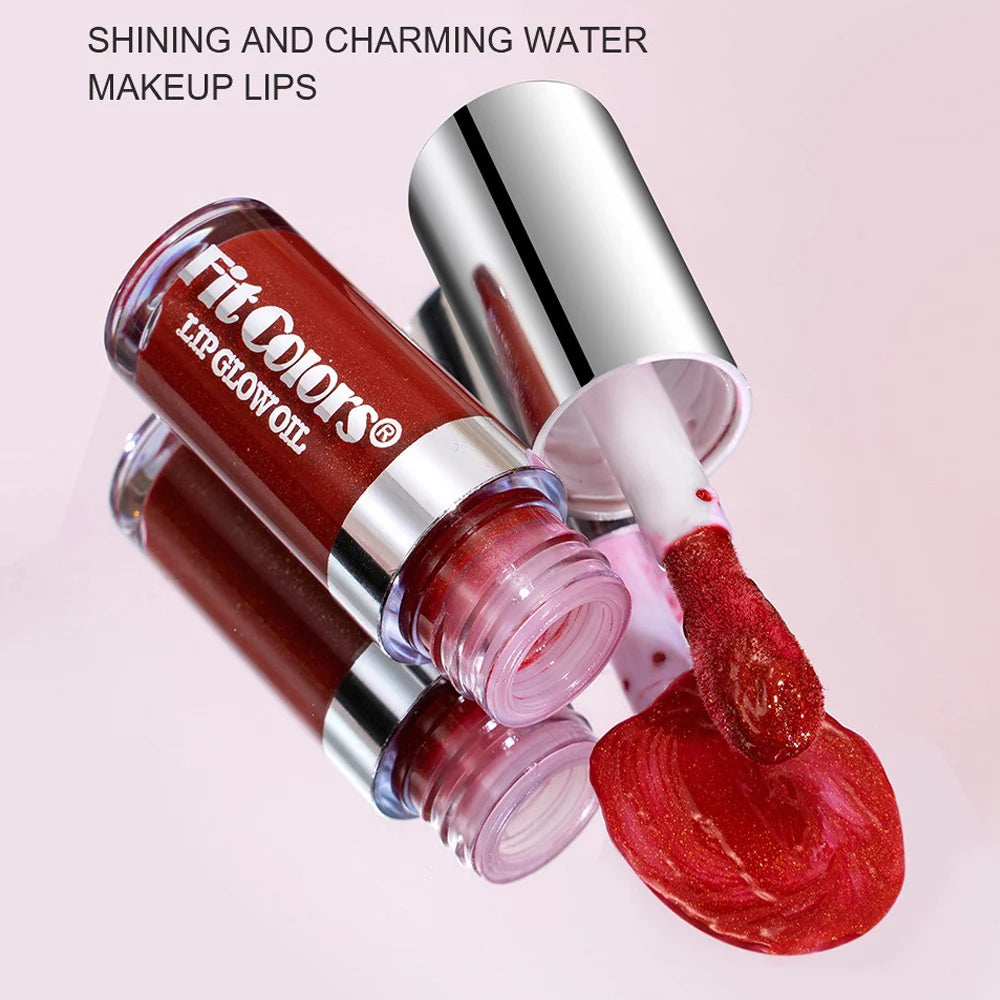 Moisturizing Mirror Effect Lip Gloss Lip Glaze 6 Colors Refreshing Non-Greasy Glossy Long-Lasting Liquid Lipstick Makeup Vue