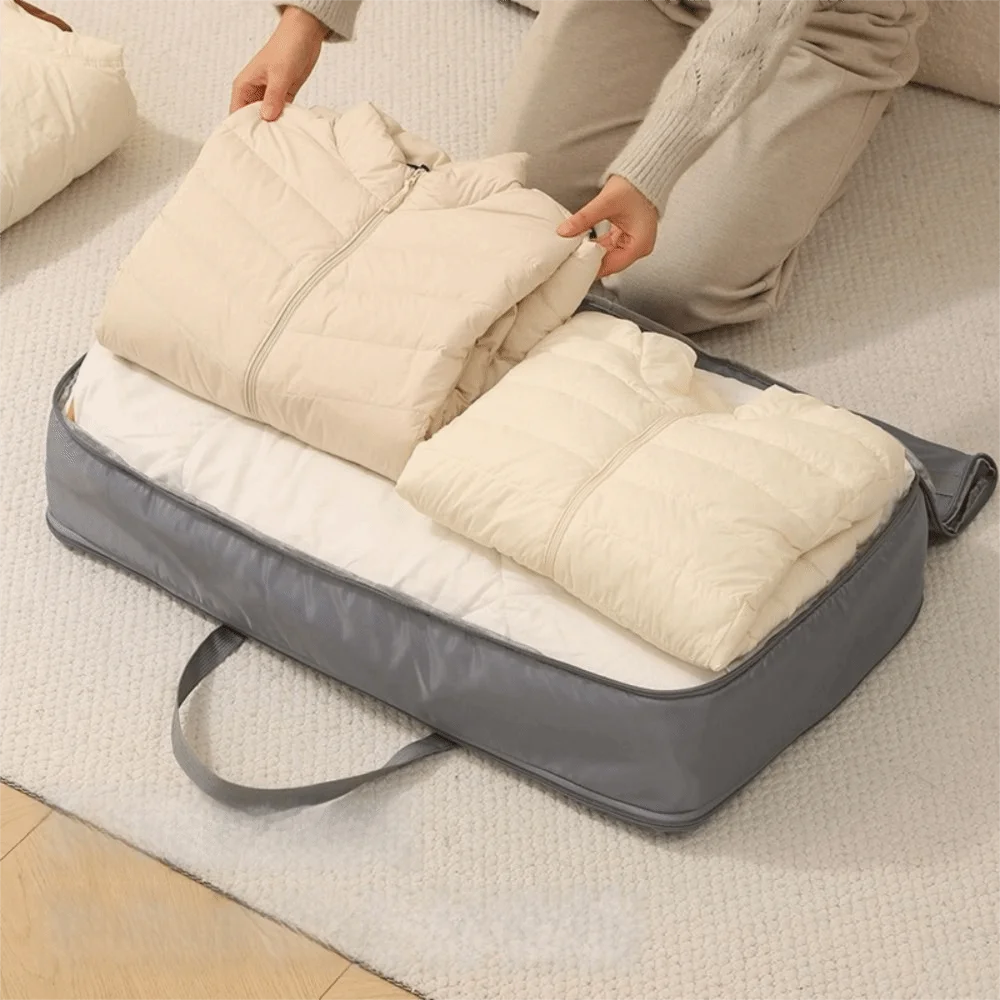 Large Capacity Expandable Storage Bag Folding Save Space Compression Storage Bags with Zipper Down Jacket Organizer Dorm Vue