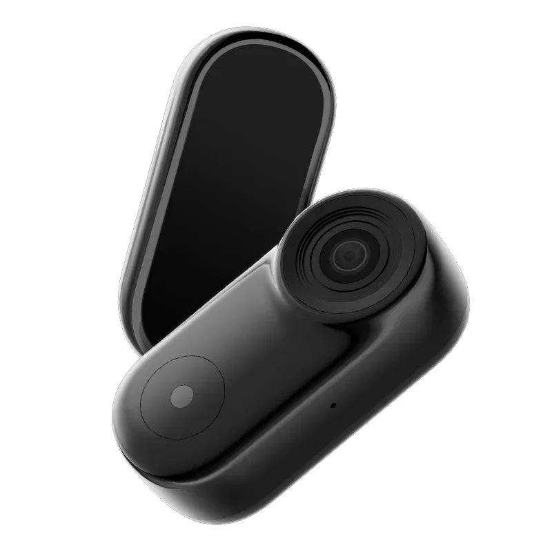 Lenovo Portable Mini Action Camera 4K HD Thumb POV Camera Body Cam Wearable Helmet Recorder Magnetic Pocket Sports Camera Vue Black