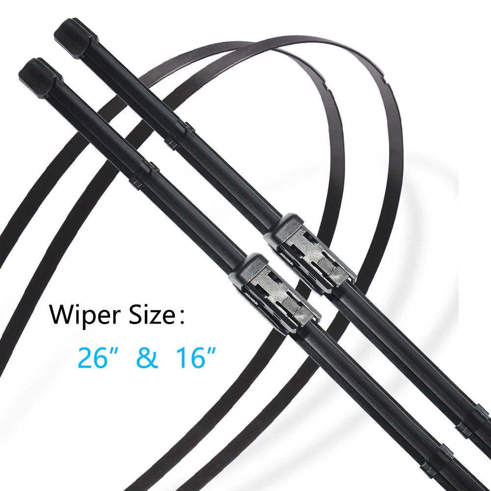 Aion Y Hycan Z03 2021–2023 Front Beam Wiper Blades Set of 2 Front Wiper Blades Vue