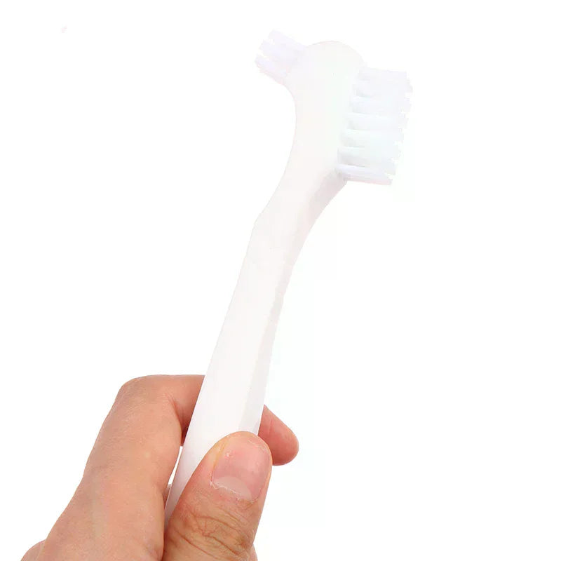 1PCS Denture Toothbrush Hard/Soft Double Bristle For False Teeth Brush Superb Total Cleaning For Men Women Vue