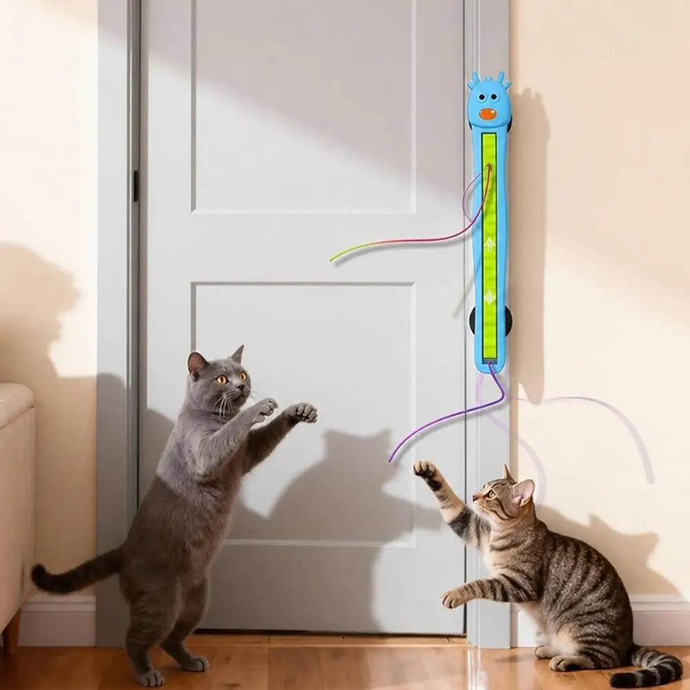USB Charging Pet Toys Funny Flying Cat Funny Artifact Wall-mounted Automatic Cat Funny Toy Automatic Rope Twirling Convenient Vue