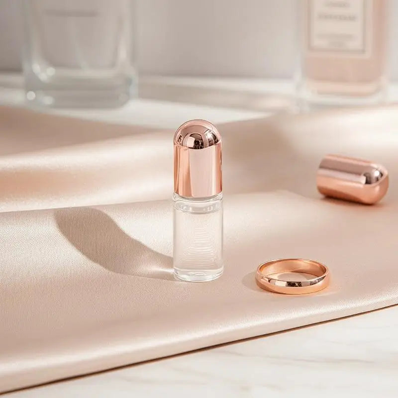 3Pcs 1ml 2ml 3ml 5ml Mini Roller Ball Perfume Bottles Refillable Portable Essential Oil Container Travel Fragrance Sample Vials Vue