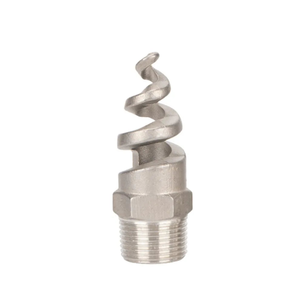 1/2"3/4"1" Spiral Nozzle Male Thread Stainless Steel Spray Sprinkler Head Full Cone Upward Spraying Jet Nozzle Cooling Tower Vue 1-2inch