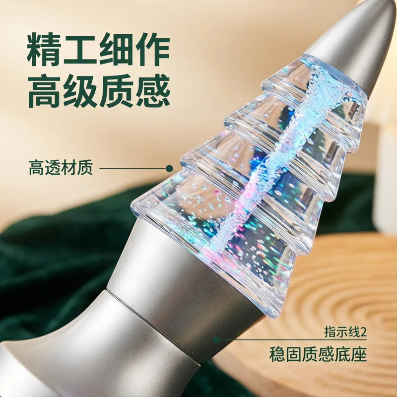 LED Water Vortex Lamp Color Changing Night Light Tornado Motion Desktop Table Lamp Bedroom Bedside Stress Relief Decor Vue