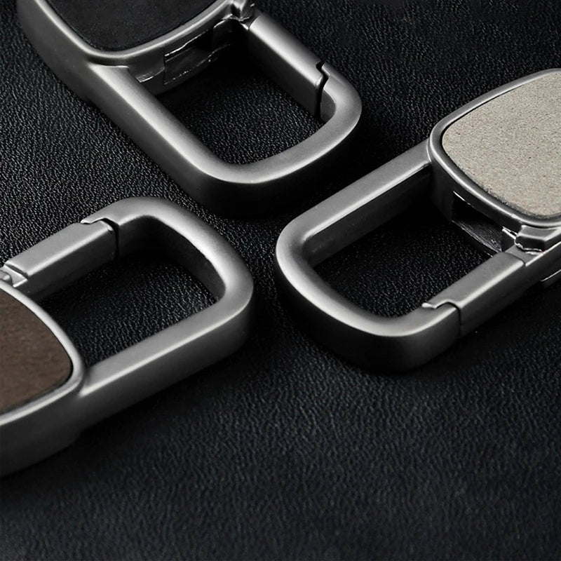 Suede Leather Keychain Clip | Quick-Release Key Ring Organizer Leather Keychain Clip Vue