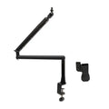 Hot-Microphone Bracket, Adjustable 360 ° Suspension , Adjustable Rod Microphone Bracket, With Desktop Mounting Clip Vue Black A