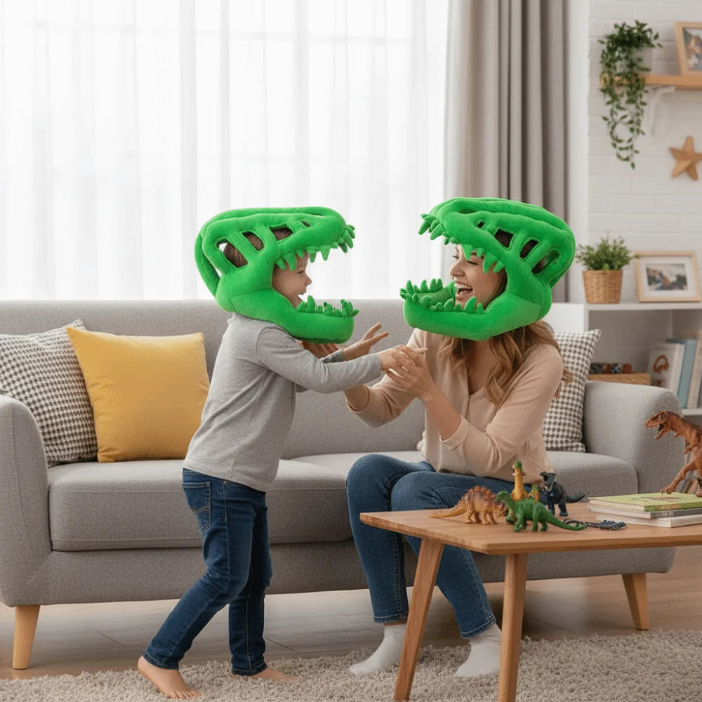 3D Dinosaur Skeleton Plush Toys Funny Novelty Dinosaur Skeleton Cos Props Comfortable Soft Dinosaur Skeleton Costume Set Vue