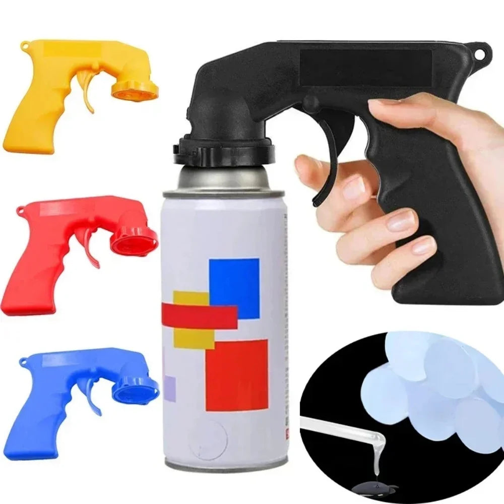 Car Spray Paint Gun Handle Spray Full Grip Lock Handle Trigger Polish Can Spray Paint Maintenance Repair Tool Car Accessories Vue