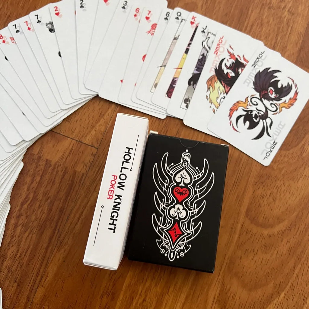 2pcs Hollow Knight Standard Poker Card Black White Playing Card Game Card Group Portable Creative Board Friend's party Game Toys Vue