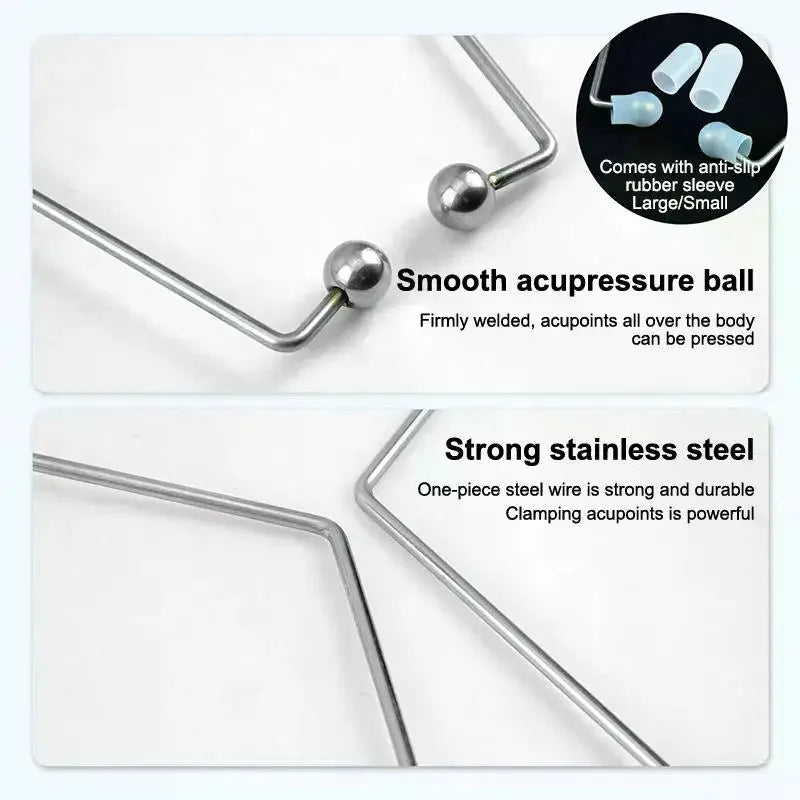 Meridian Massage Clips Stainless Steel Acupoint Stimulation Massager