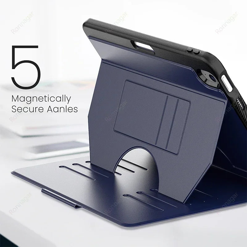 Ronnagar Business iPad Case – Air 11/13" 2024, Pro M4, Magnetic Cover Tablet Case Cover Vue