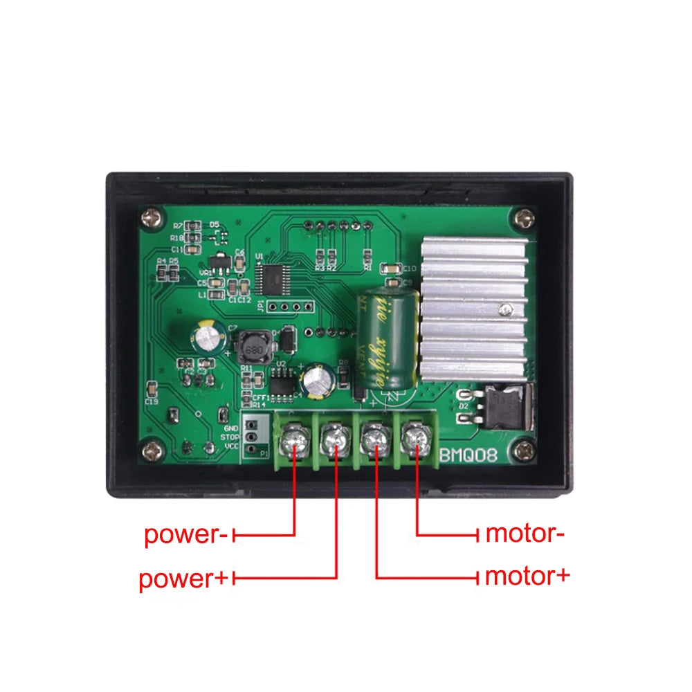 PWM DC12V-60V 20A DC Motor Governor 775 High Power Motor Speed Controller Digital Display Motor Regulator Slow Start Slow Stop Vue