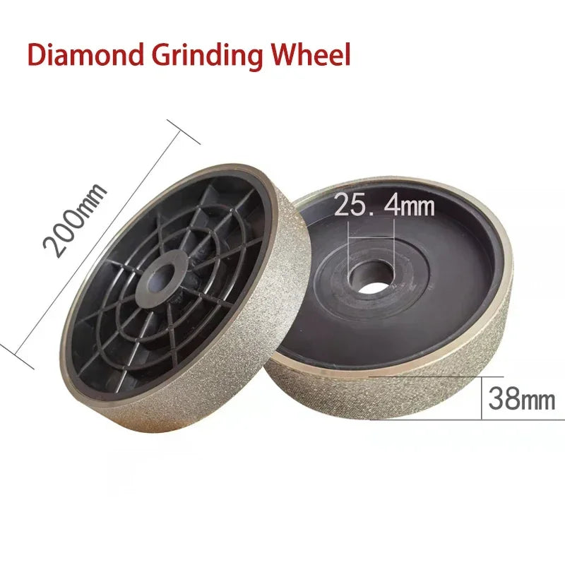 Diamond Lapidary Grinding Wheel 200mm | #80–#600 Grit Grinder Diamond Grinding Wheel Vue