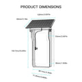 Tuya Doorbell with Solar Rain Cover Camera Wireless Video Doorbell Wifi PIR Human Body Sensing Outdoor Door Bell Video Intercom Vue Transparent Cover