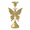 European Style Tabletop Candle Holder Elegant Unique Leaf Candle Stand Luxury Centerpiece Vintage Tealight Holder Home Decor Vue Gold Butterfly 2