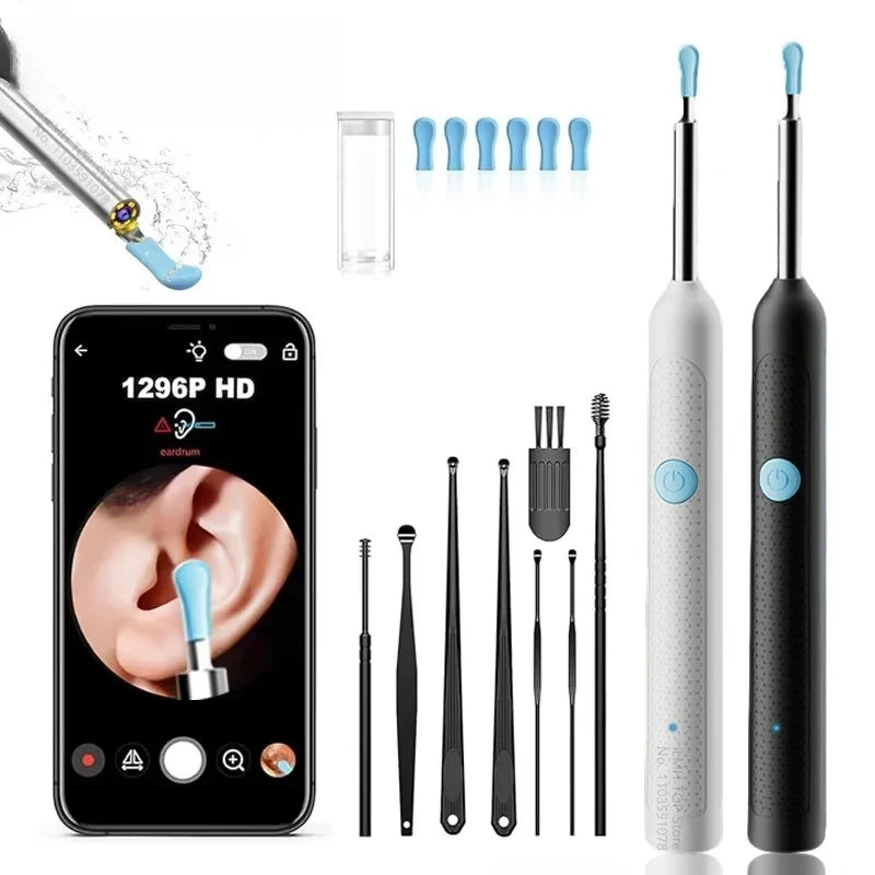 Ear Cleaning Tools Ear Care Visual Ear Wax Cleaner with Camera Safe Earwax Removal Endoscope with 5M Camera Luminous Otoscope Vue