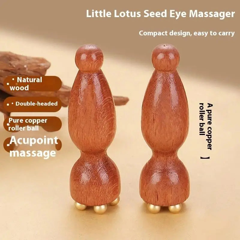 Brass Lotus Eye Massage Stick Facial Gua Sha Tool Handheld Tool For Eye Relaxation And Meridian Acupressure Massage Vue