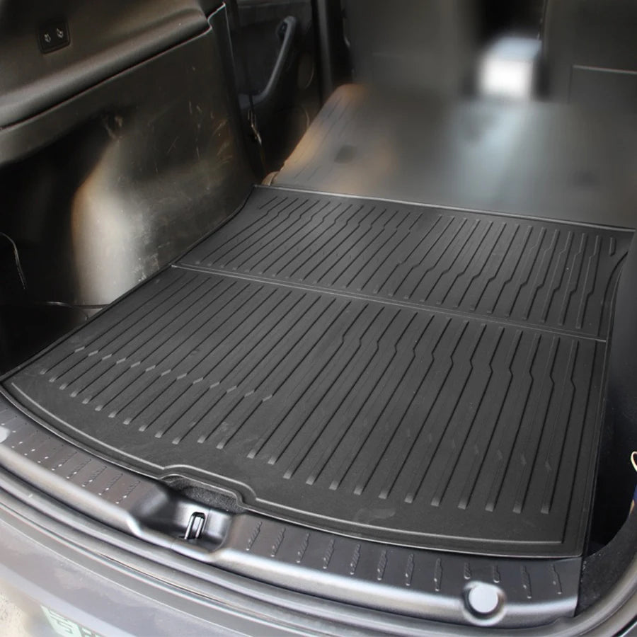 TPE Trunk Mats For Tesla Model 3 2021 2022 2023 Wear-resistant Waterproof Back Backrest Seat Mat Protective Car Accessories Vue