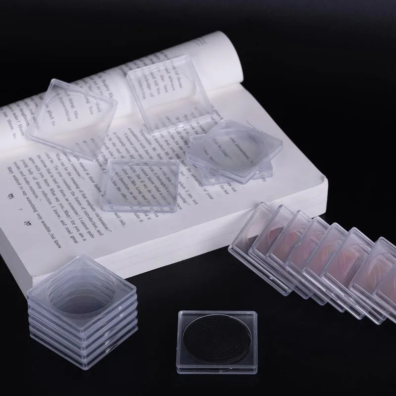 5pcs Coin Collection Display Rack Acrylic Collection Box Coin Capsule Storage Box Plastic Coin Capsule Holder with Foam Gasket Vue