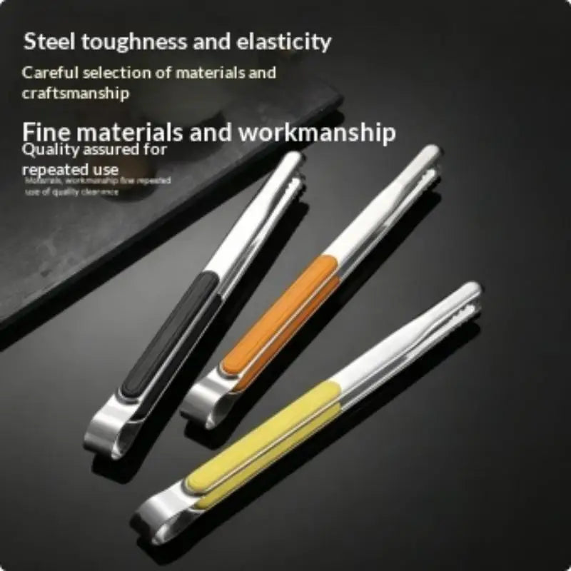 New Stainless Steel Barbecue Clip Non-slip Thickened Simplicity Portable Clip Multifunction Buffet Steak Food Clip BBQ Tools Vue