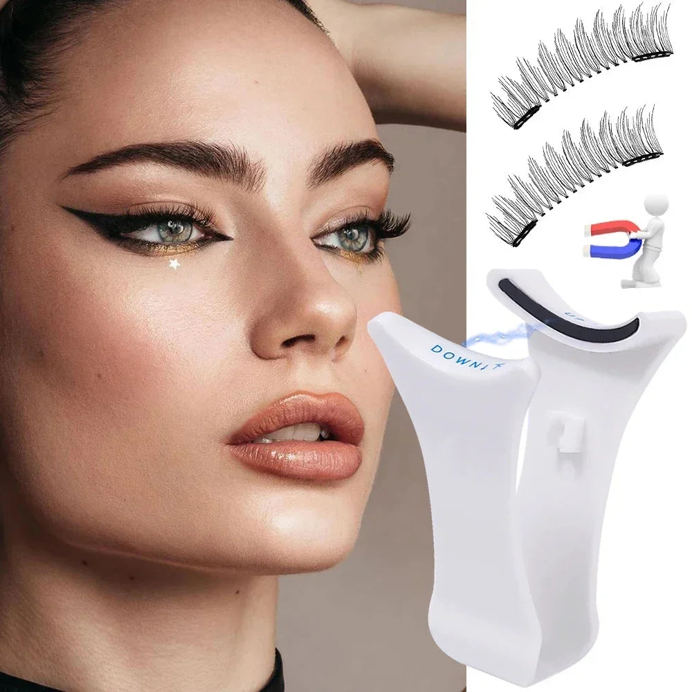 Professional Magnetic Eyelashes Tweezer Extension Applicator False Eyelashes Tweezer Eyelashes Curler Clip Clamp Makeup 3D Mink Vue