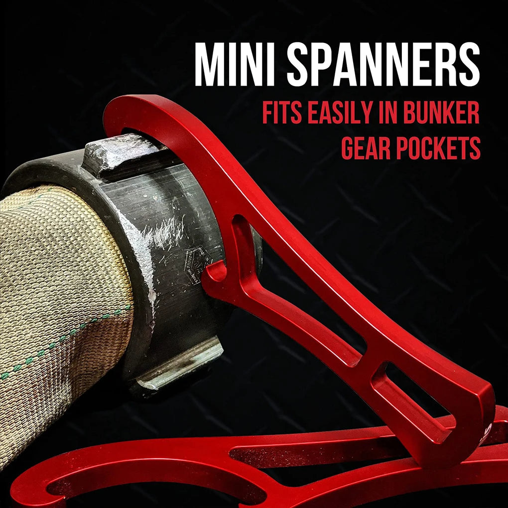 2piece Firefighting Mini Spanners Portable Adjustable Wrench Lightweight Portable Spanner Wrench Vue