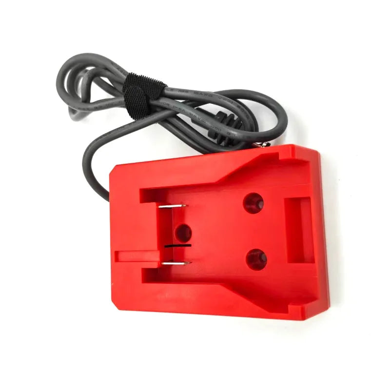 Portable Mini Power Adapter for Milwaukee 18V Lithium Battery Lightweight and Portablel Power Adapter for Outdoor and Emergency Vue