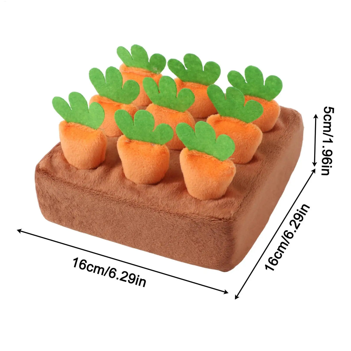 Interactive Snuffle Mat for Dogs Carrot Puzzle Feeding Mat Mental Stimulation Boredom Relief Slow Feeder for Puppy Training Vue