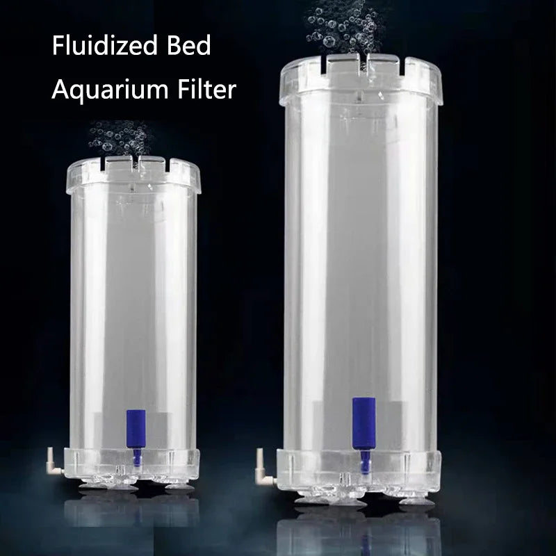 Fish Tank Filter Fluidized Moving Bed Filter Bubble Bio Filter Media With Air Stone Sponge Filters Pneumatic Rolling Biochemical Vue