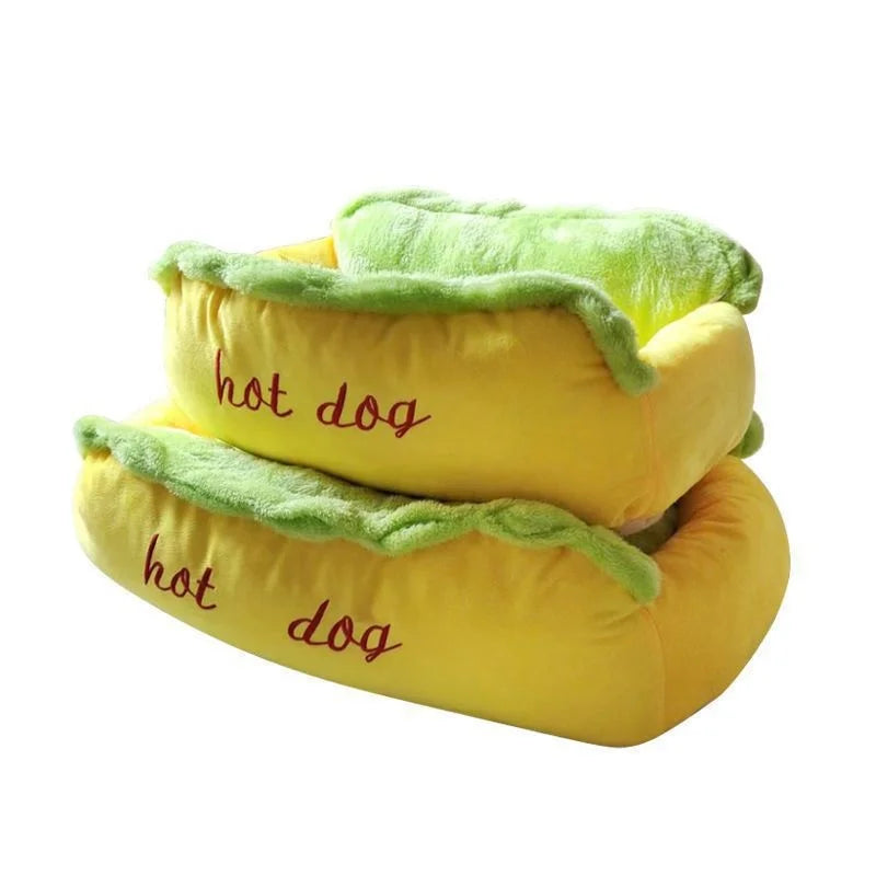 Plush Round hot Dog Bed Warm Winter Thickened Soft Puppy Bed Washable Inner Cushion Kennel Nest For Small Dogs Cats Home Indoor Vue