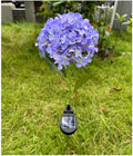 Solar-Powered LED Lights Outdoor Lawn Garden Decor Halloween Christmas Festive Atmosphere Hydrangea Lawn Waterproof Landscape Vue purple 1 piece