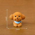 Resin Cute Dog Figurines Miniatures Handmade Realistic Micro Landscape Ornaments Cartoon Funny Animal Figurines Balcony Vue 7