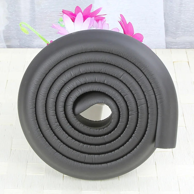vvocci 2M Protector Edge U Shape Baby Safety Furniture Table Extra Thick Desk Cover Protective Tape Foam Corners Bumper Guard Vue B97 Black