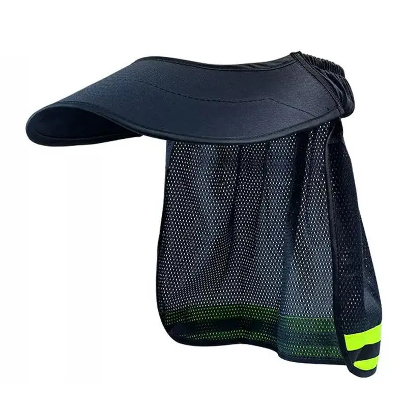 Summer Sun Shade Safety Hard Hat Neck Shield Helmets Reflective Hat Brim Reflective Cap Cover For Construction Workers Vue Navy blue
