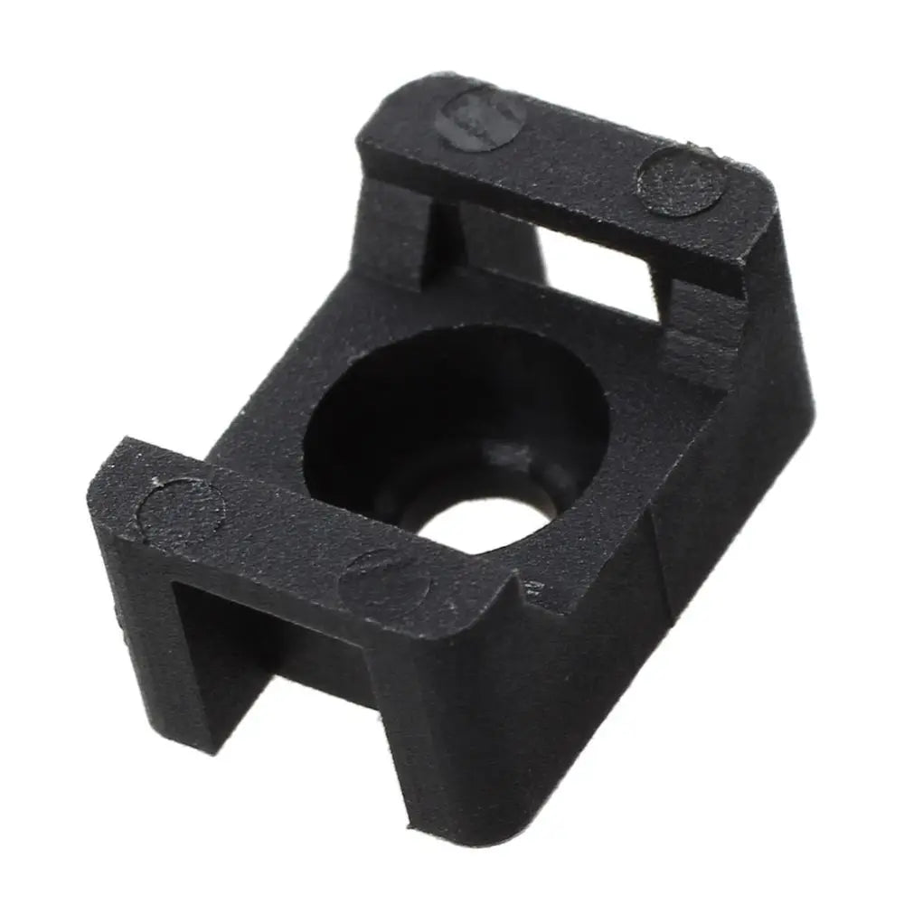 Black 4.5mm Cable Tie Wire Holder Mount Base Saddle Type Vue