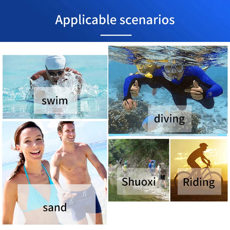 1 pair Barefoot Quick-Dry Aqua Socks Unisex Swimming Non-Slip Snorkeling Deep Diving Warm Waterproof Beach Socks Shoes Vue