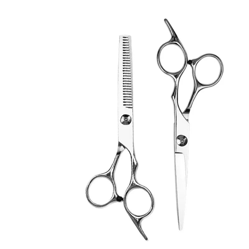 Hairdressing Scissors Stainless Hair Scissors Salon Cutting Scissors Barber Shop Thinning Shears Comb Razor Vue