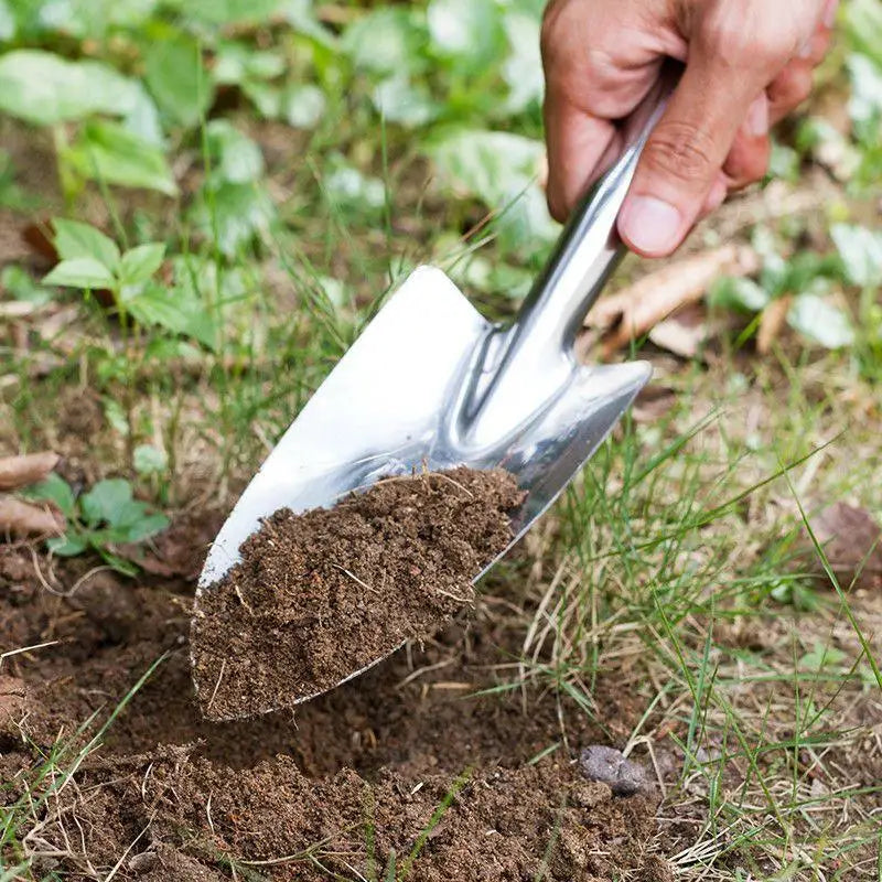 Versatile Stainless Steel Small Shovel with Comfortable Grip for Efficient Flower Planting Vue